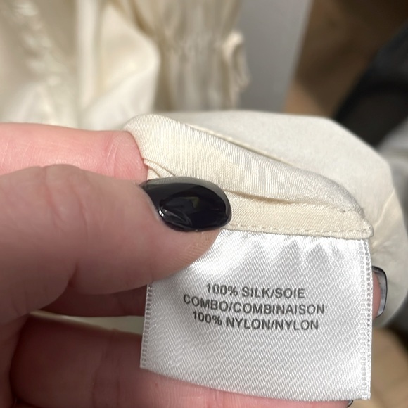 Haute Hippie Cream Silk and Lace Blouse - Picture 7 of 7